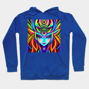 Dosed in the Machine (36) - Trippy Psychedelic Art Hoodie